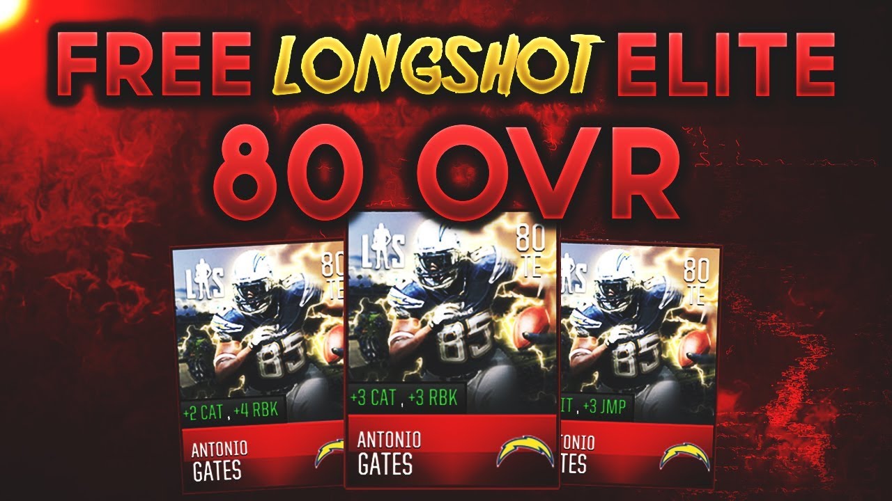 NEW FREE LONGSHOT ELITE PLAYER! MADDEN MOBILE 18 FREE ELITE PLAYER TUTORIAL!