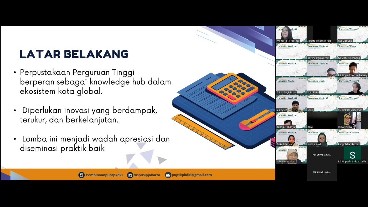 Sosialisasi Lomba Inovasi Perpustakaan Perguruan Tinggi DKI Jakarta: Kebermanfaatan Inovasi