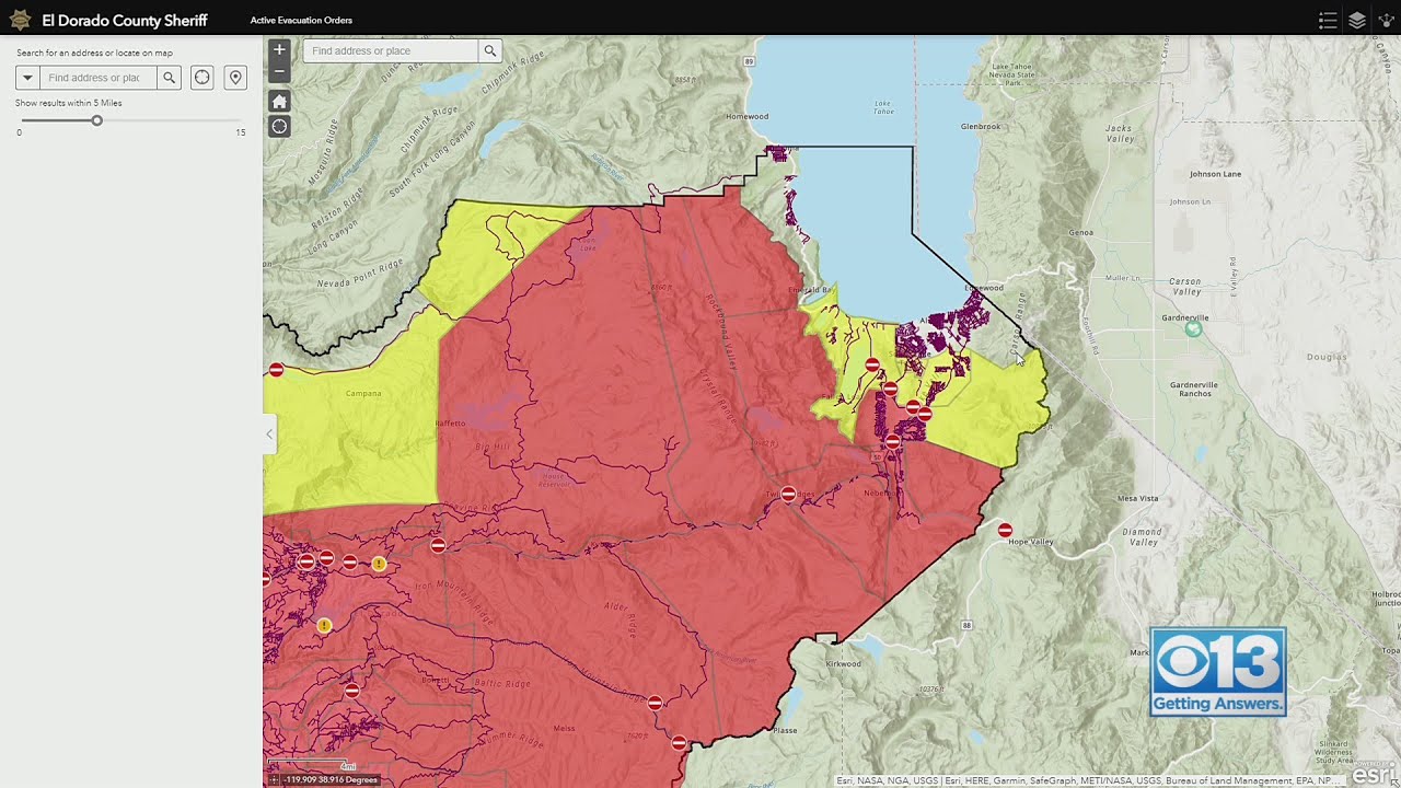 Evacuation Warning Issued For South Lake Tahoe As Caldor Fire Approaches