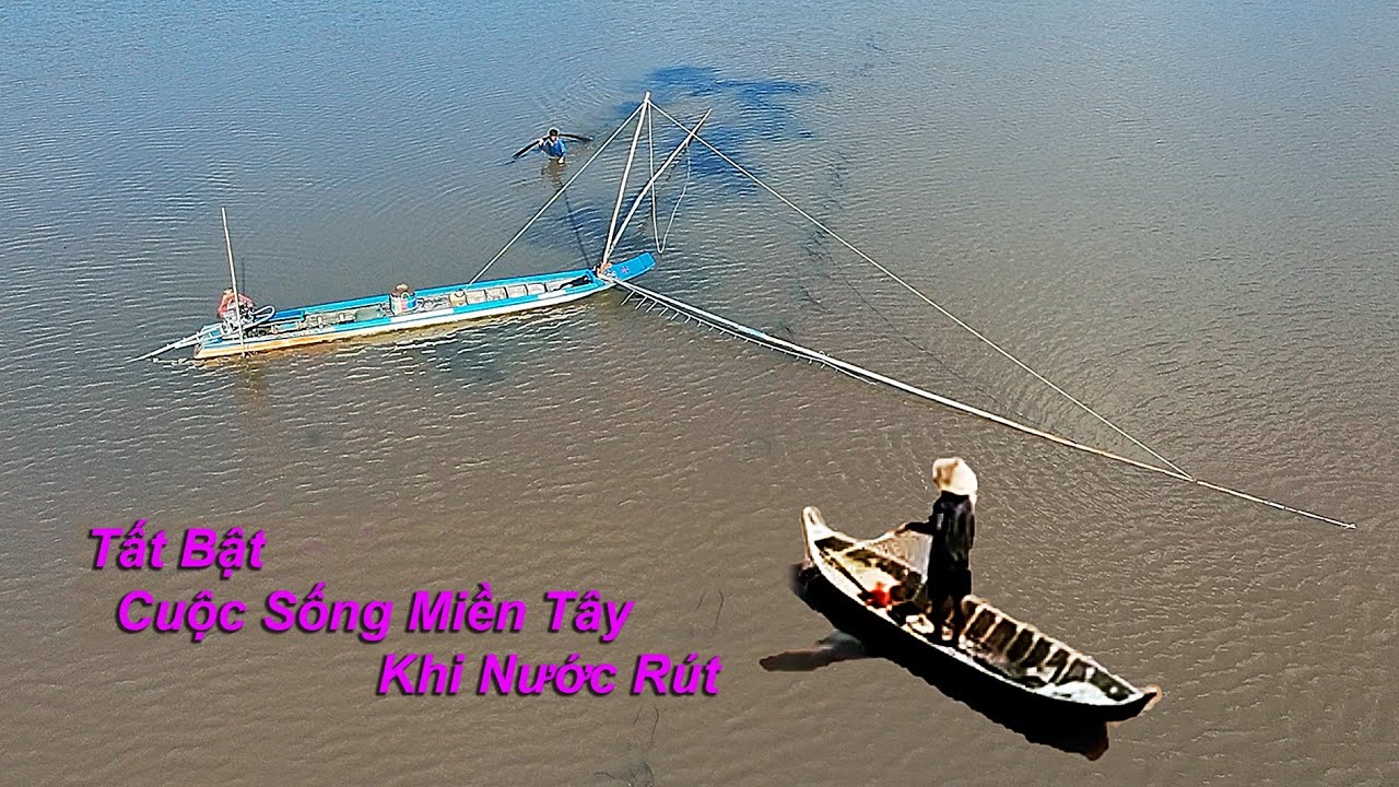 Tất Bật Cuộc Sống Miền Tây Khi Nước Rút Cạn Bờ