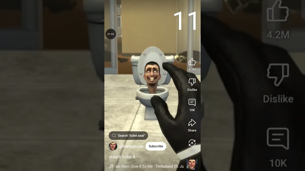 Skibidi toilet 1/20  kill count 😃