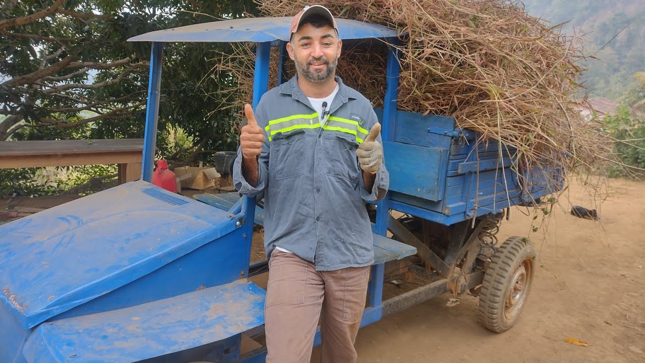 Mini girico com motor de Fusca modificado para ajudar nos trabalhos da pitaya e do sítio.