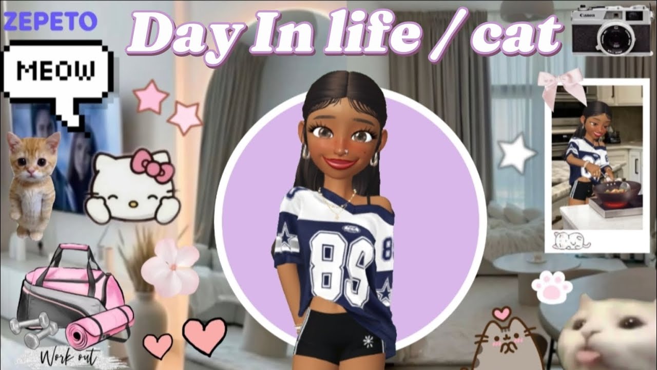 A Day in the life with a cat 🐱 | zepeto rp | @Xxirisluvss 