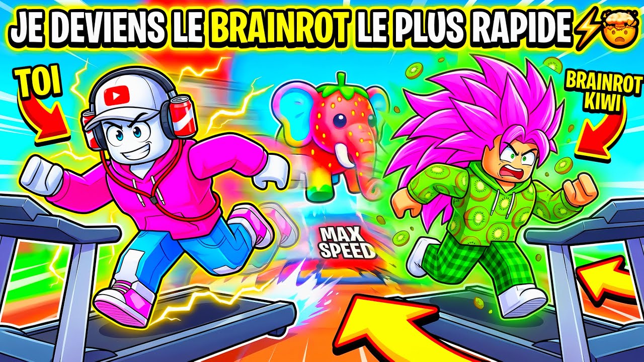 JE DEVIENS LE BRAINROT LE PLUS RAPIDE DU MONDE ! ⚡️
