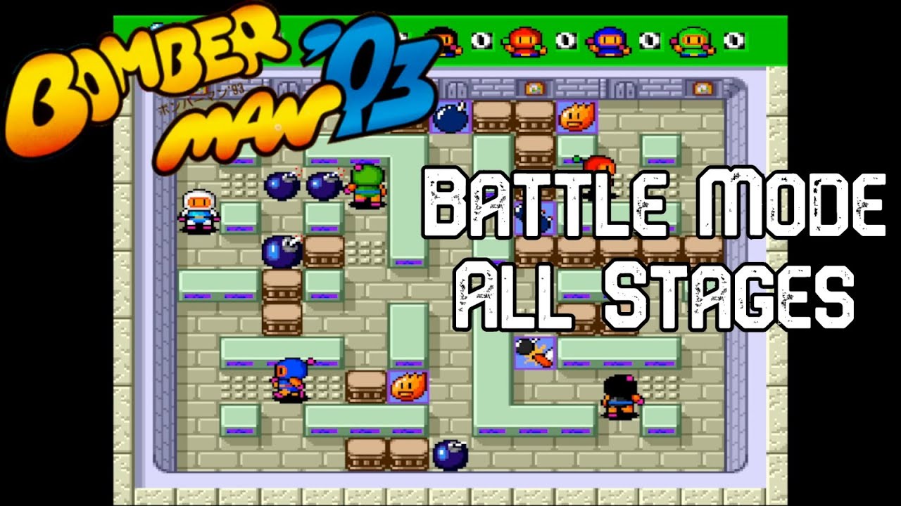 Bomberman '93 (PC Engine/TG-16) - Battle Mode All Stages