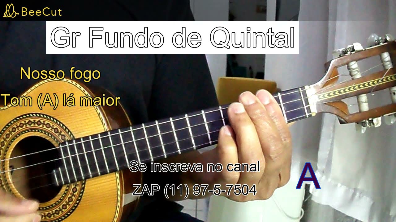 Tocando cavaquinho,Gr Fundo de Quintal,Nosso fogo-COM CIFRAS1