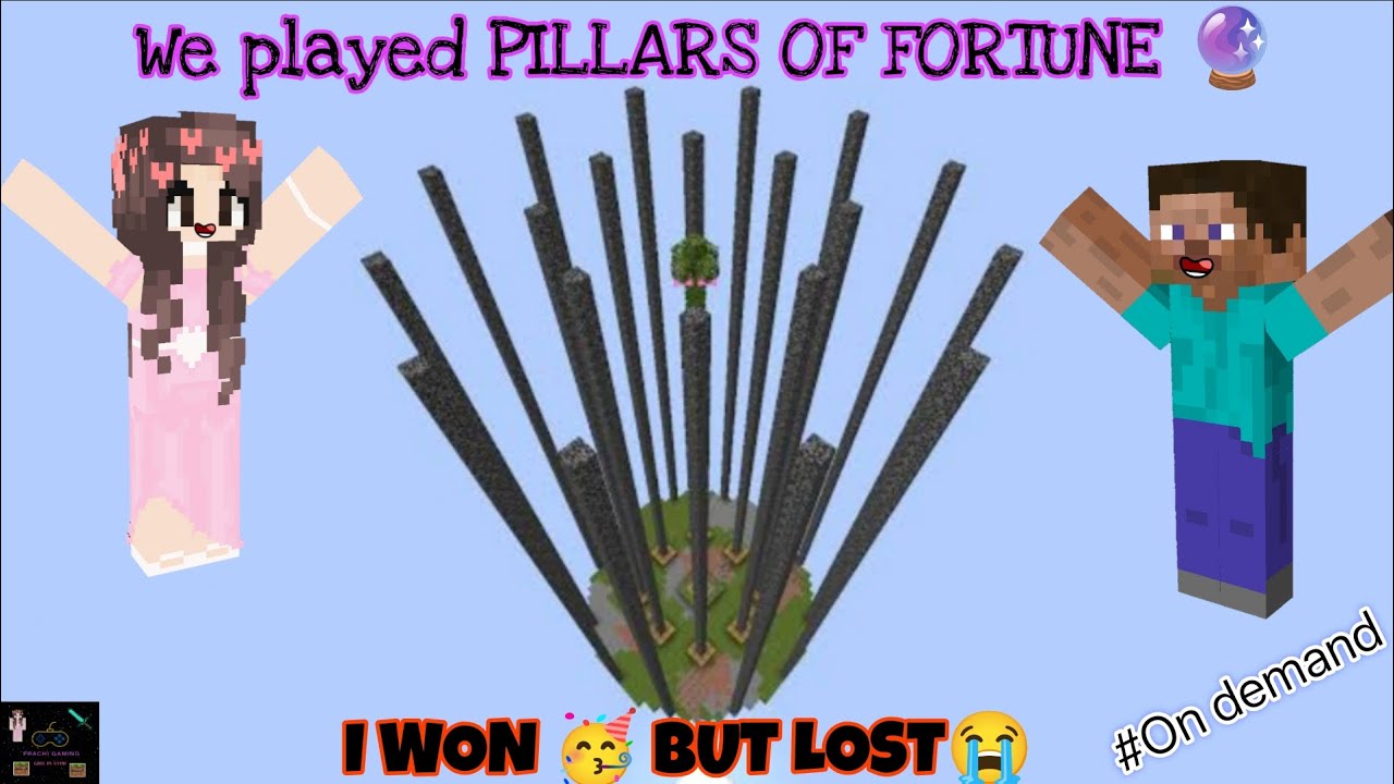 I WON 🥳 BUT LOST 😭 IN PILLARS OF FORTUNE 🔮🔮#minecraft #demand #gaming #building 