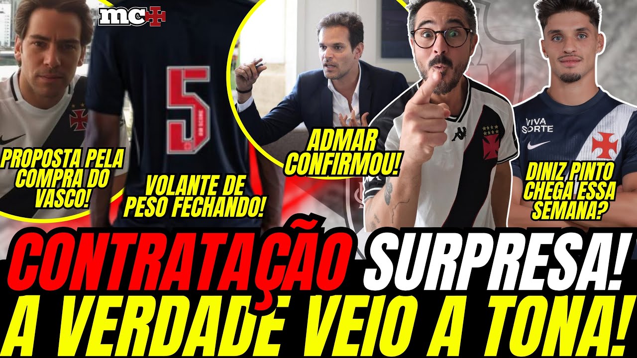 A VERDADE VEIO A TONA NO VASCO: CONTRATAÇÃO SURPRESA DE NOVO CAMISA 5 PROPOSTA PELA COMPRA DO VASCO?