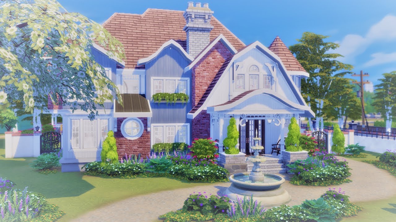 Newport Cottage || The Sims 4 Family Home - Speed Build