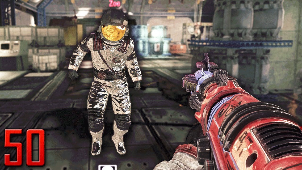 BO1 "MOON" ROUND 50 CHALLENGE! (Call Of Duty: Black Ops 1 Zombies)