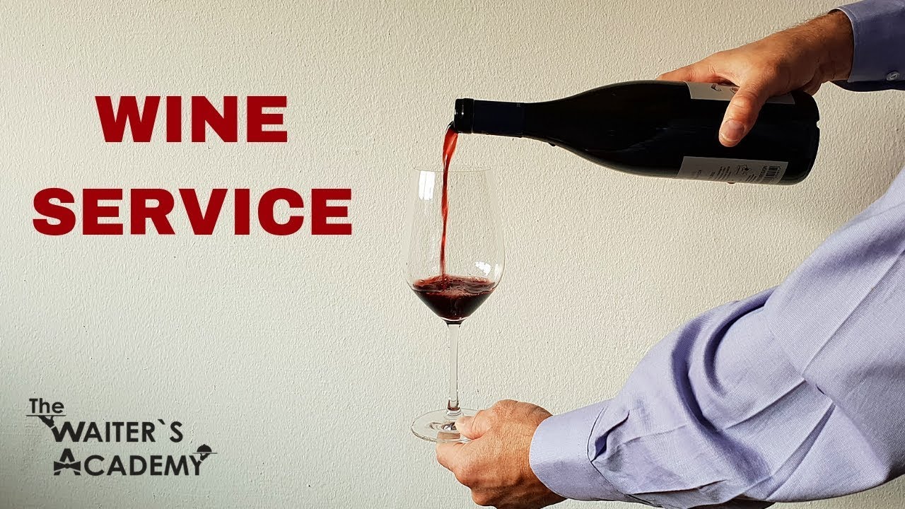 Wine service. How to open a bottle of wine as a sommelier in a Fine Dining Restaurant