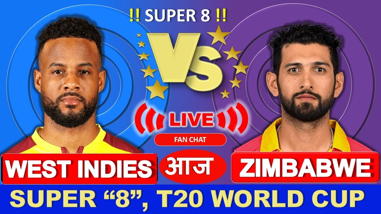 🔴Live: Zimbabwe vs West Indies, T20 World Cup | ZIM vs WI Live | Live Cricket Match Today, ZIM vs WI
