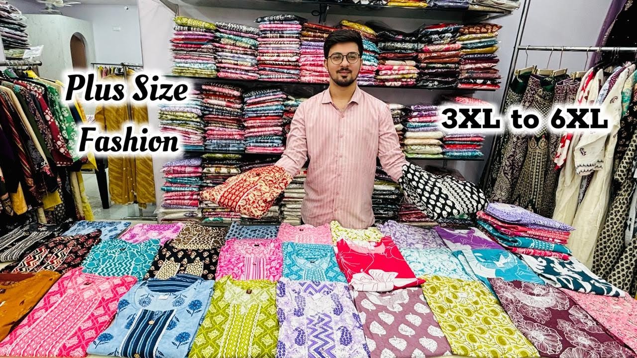 Коллекция больших размеров Kurti 3XL–6XL, коммерческая уличная одежда из хлопка в Бангалоре, посл...