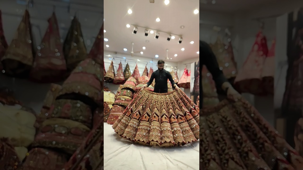 9161761177📞wall stitching Rajwada lehenga🤗🤗 wedding and reception&hearts;️#youtuber #trending #funny#comedy