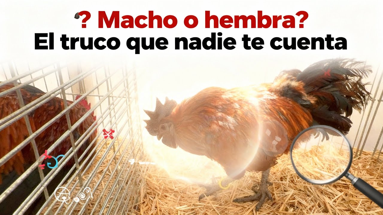 ¿Macho o hembra? El truco que nadie te cuenta 🐓🧐