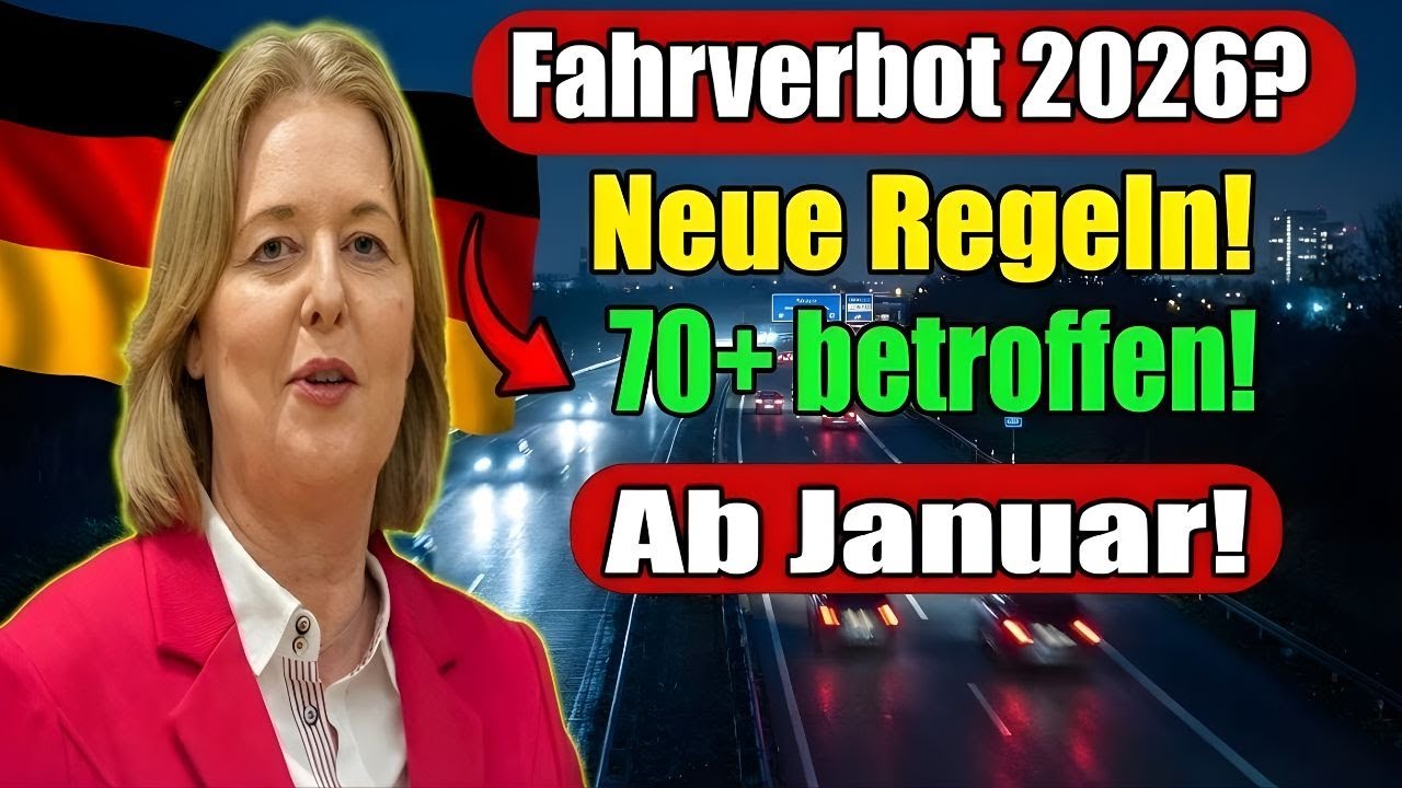 Achtung Senioren 70+ ⚠️ Neues Fahrgesetz 2026 – Diese Regeln gelten ab Januar wirklich!