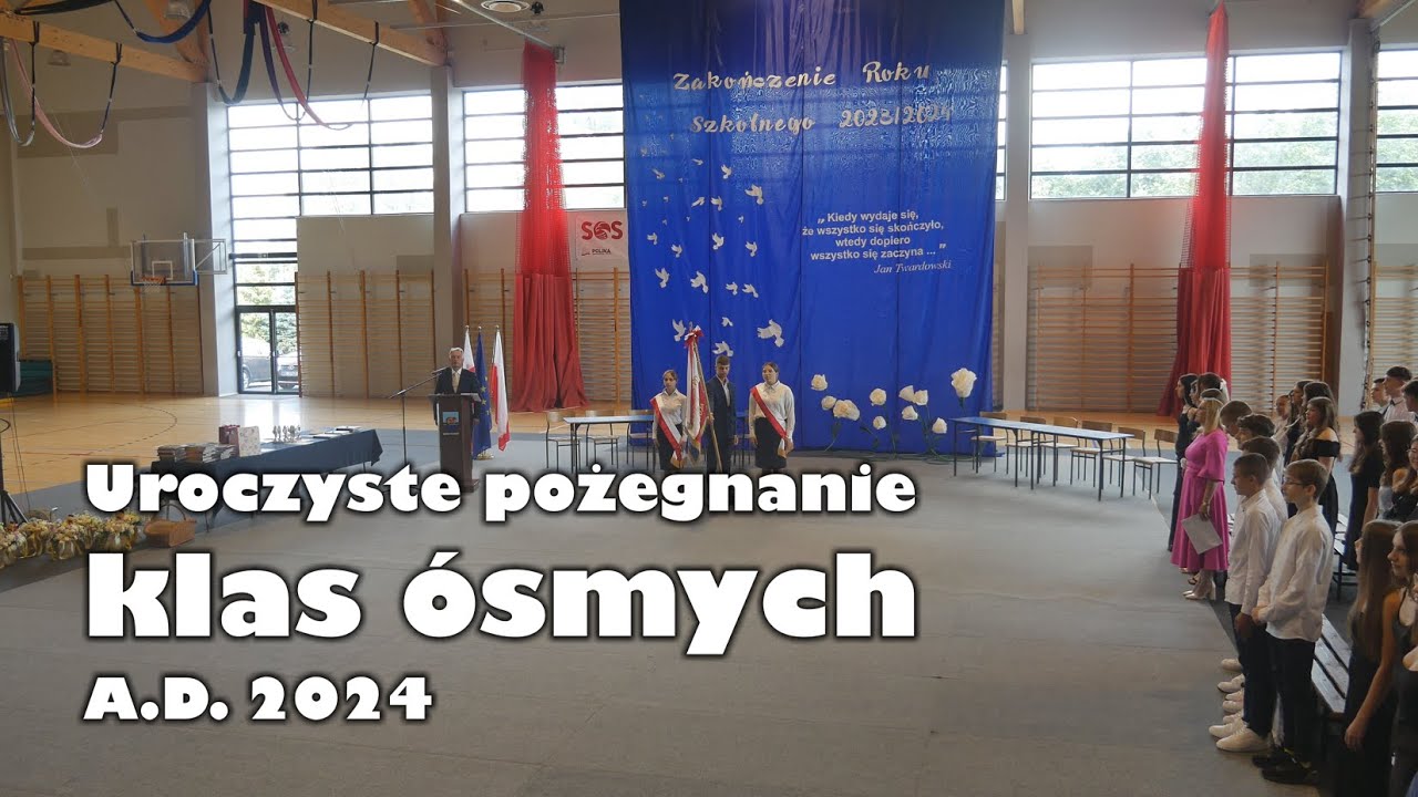 Uroczyste pożegnanie klas ósmych