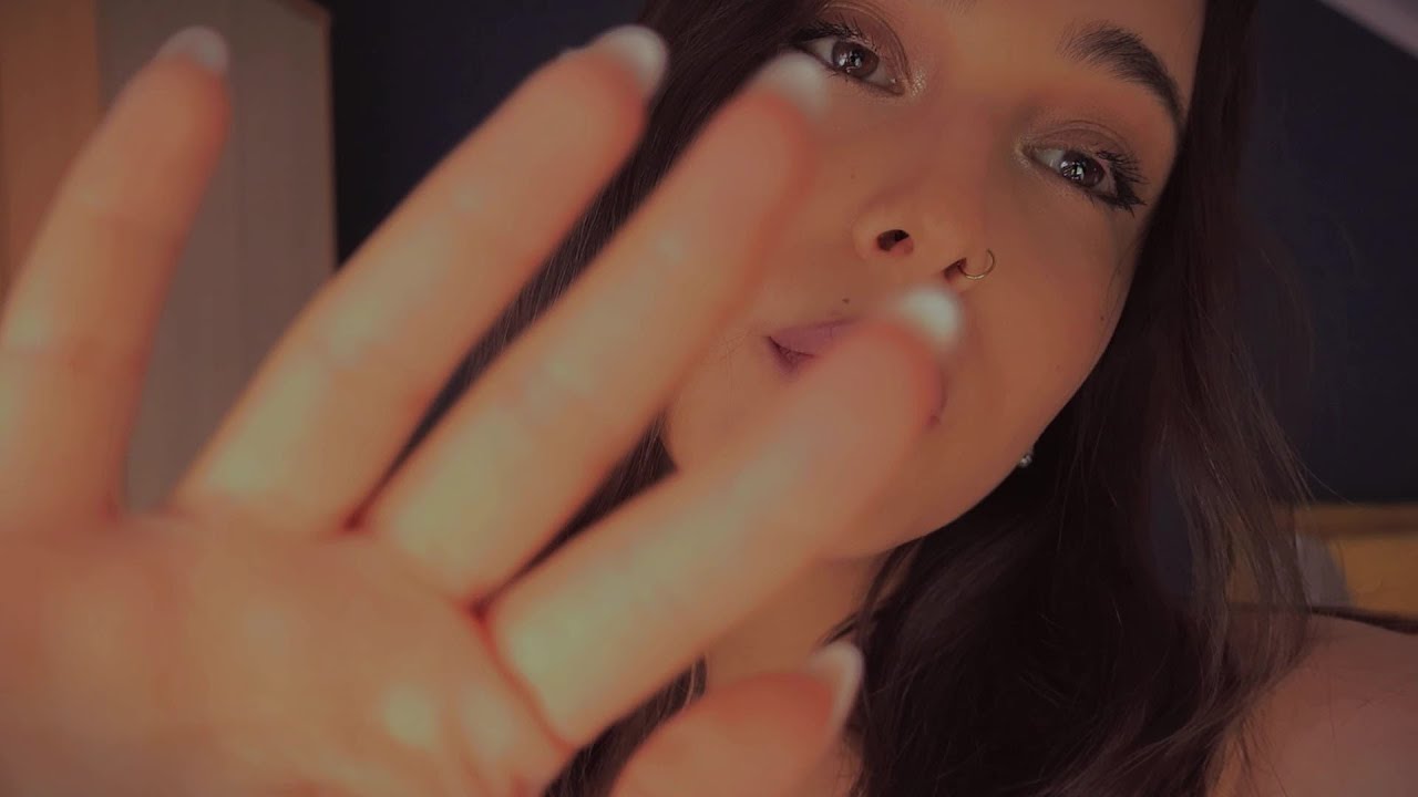 ASMR face touching | camera touching 💤 (soft, gentle, slow) - no talking