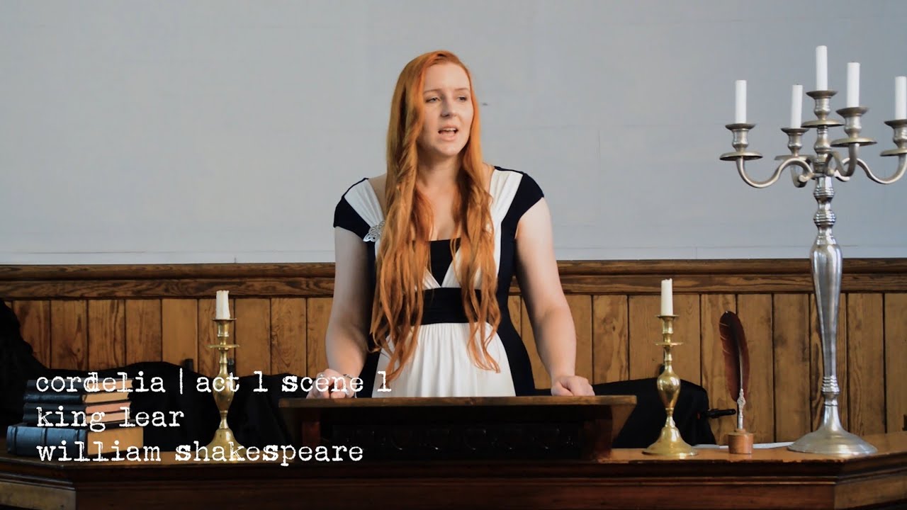 Cordelia | Act 1 Scene 1 | King Lear | Monologue