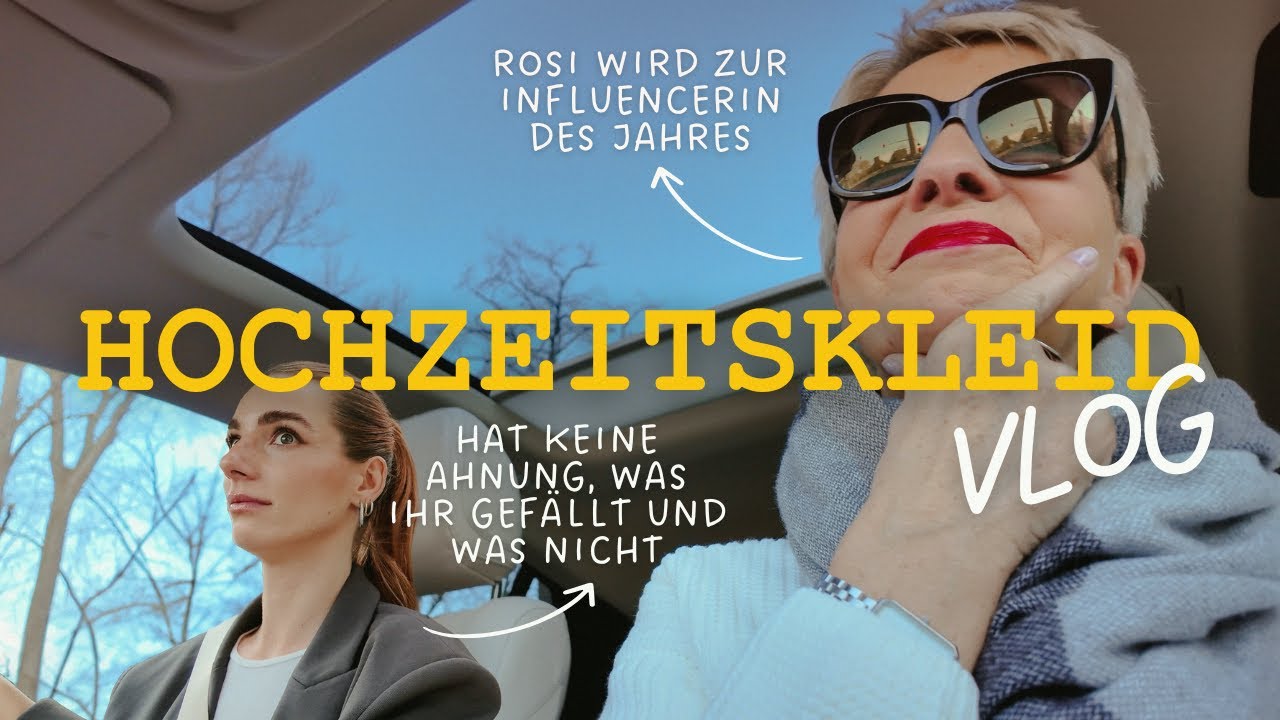 HOCHZEITSKLEID SHOPPING VLOG mit Rosi 👰💐