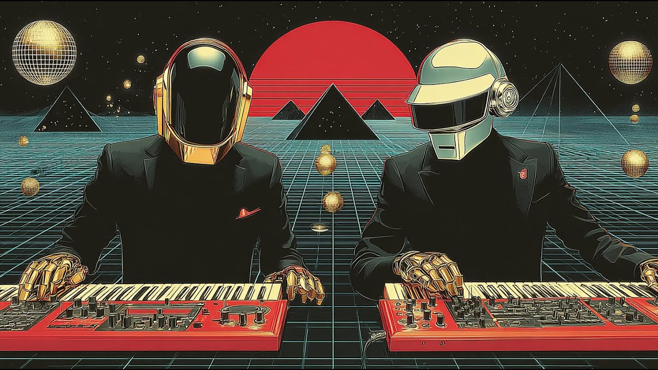 Daft Punk Electric Machine Dream🤖🚀 | Retro Funk, Chillwave, Synthwave, Nu Disco, Electronic Playlist