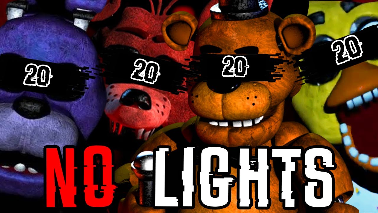 Can YOU Beat Five Night's At Freddy's 20/20/20/20 Mode With NO LIGHTS?