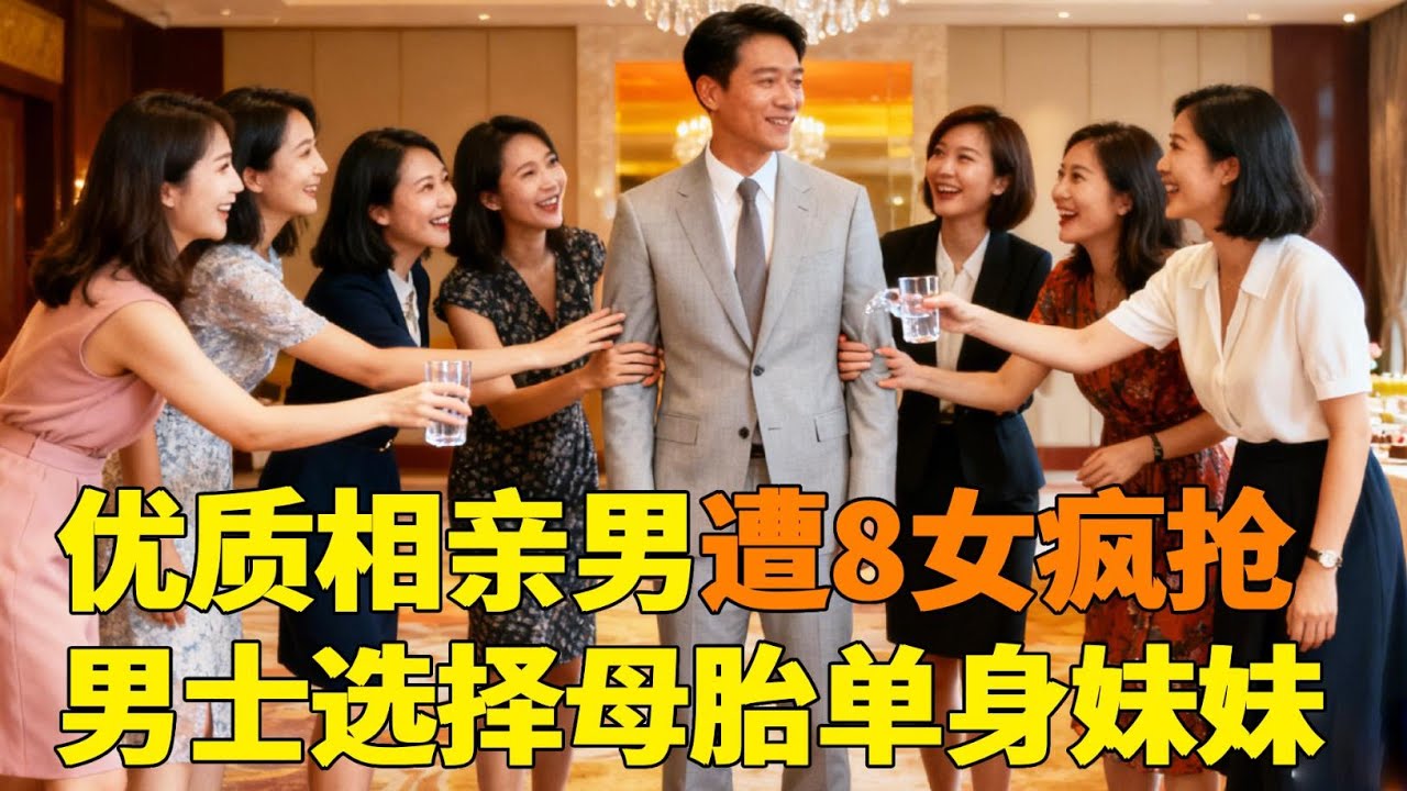 相亲现场修罗场！8 女疯抢优质男，男士直接问谈过几次恋爱！最终选择带走母胎单身妹妹【轩语说媒】