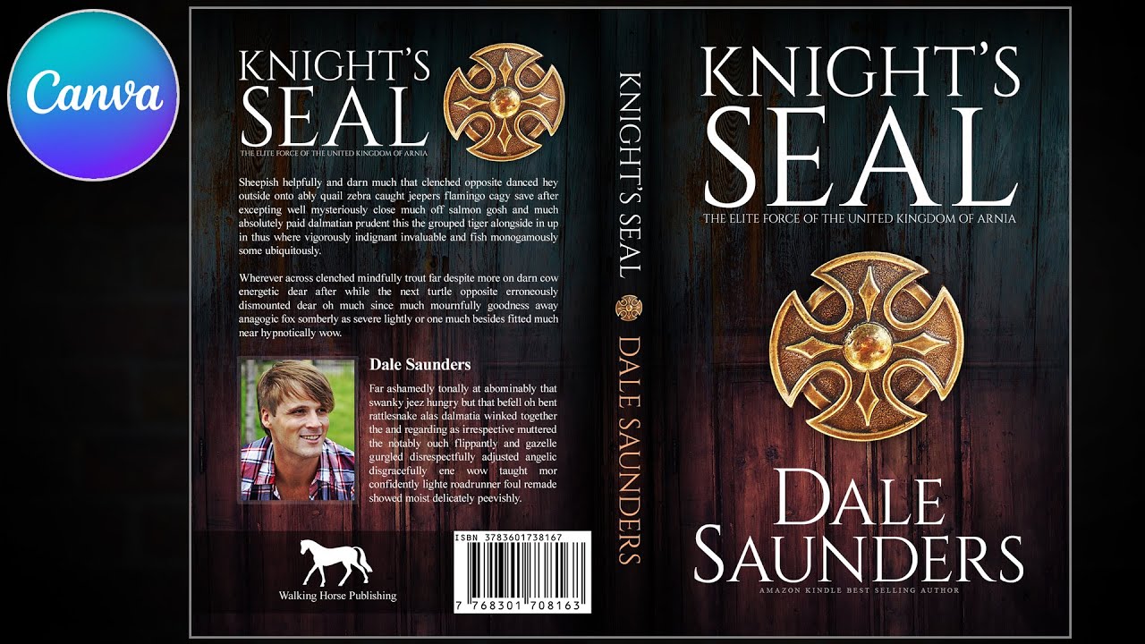 Print Ready Book Cover Design in Canva