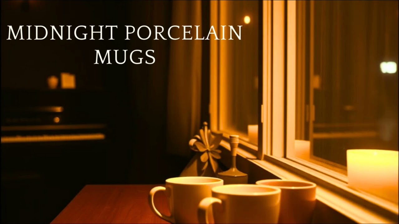 Midnight Porcelain Mugs ☕ Smooth Jazz for Late Night Coffee & Calm Vibes