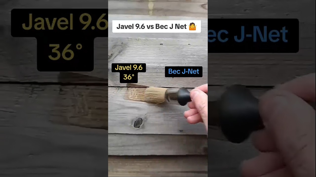 Javel 9.6 vs Bec J-net sur le bois 🪵