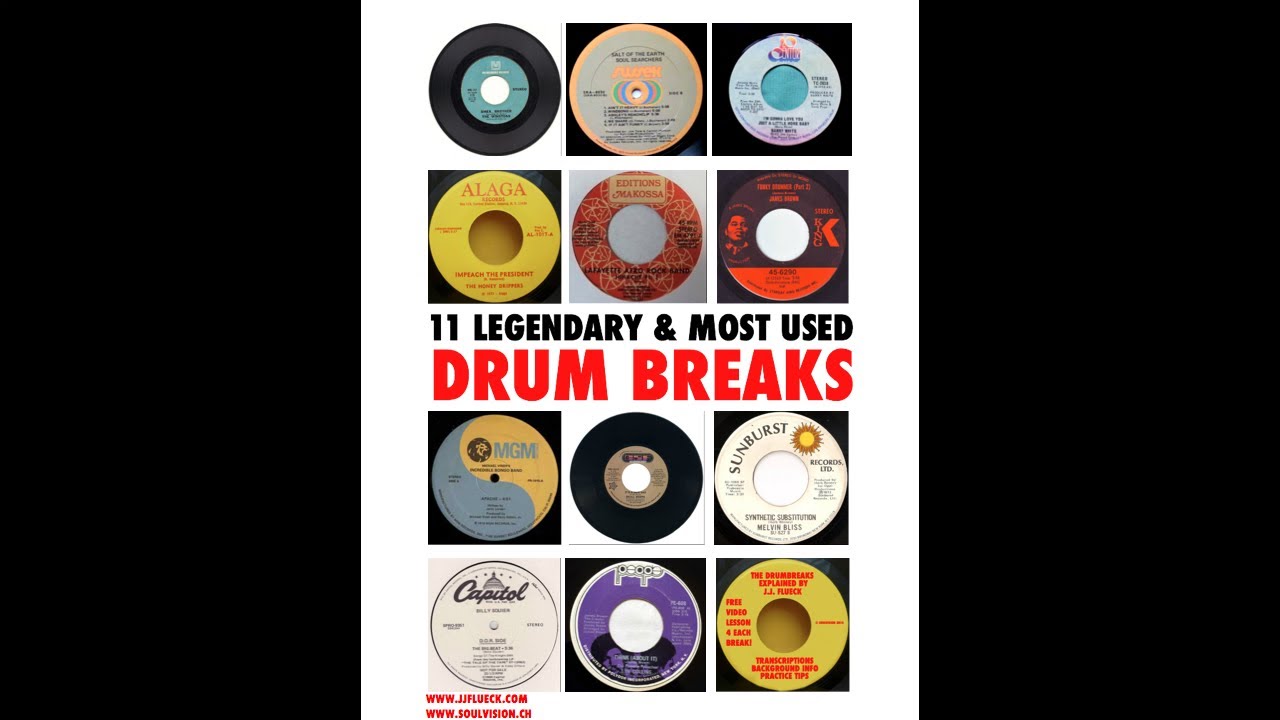11 Legendary & Most Used Drum Breaks (LIVE DRUMS)