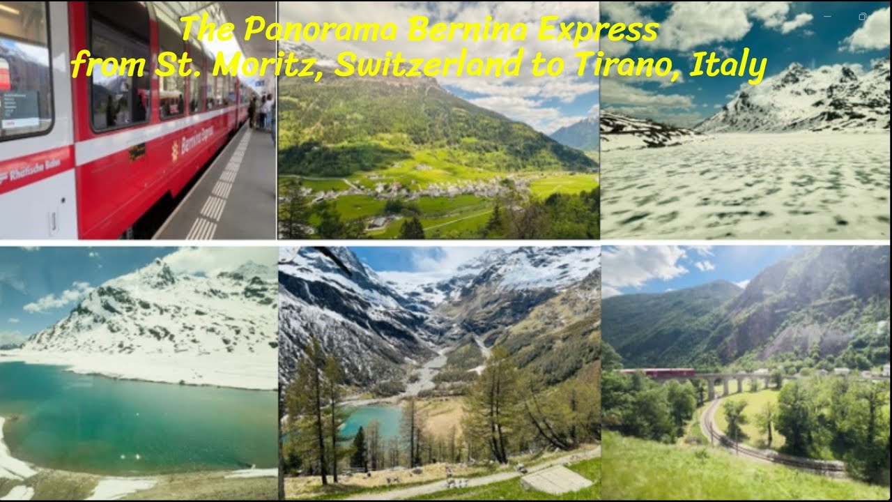 The Panorama Bernina Express from St. Moritz, Switzerland to Tirano, Italy