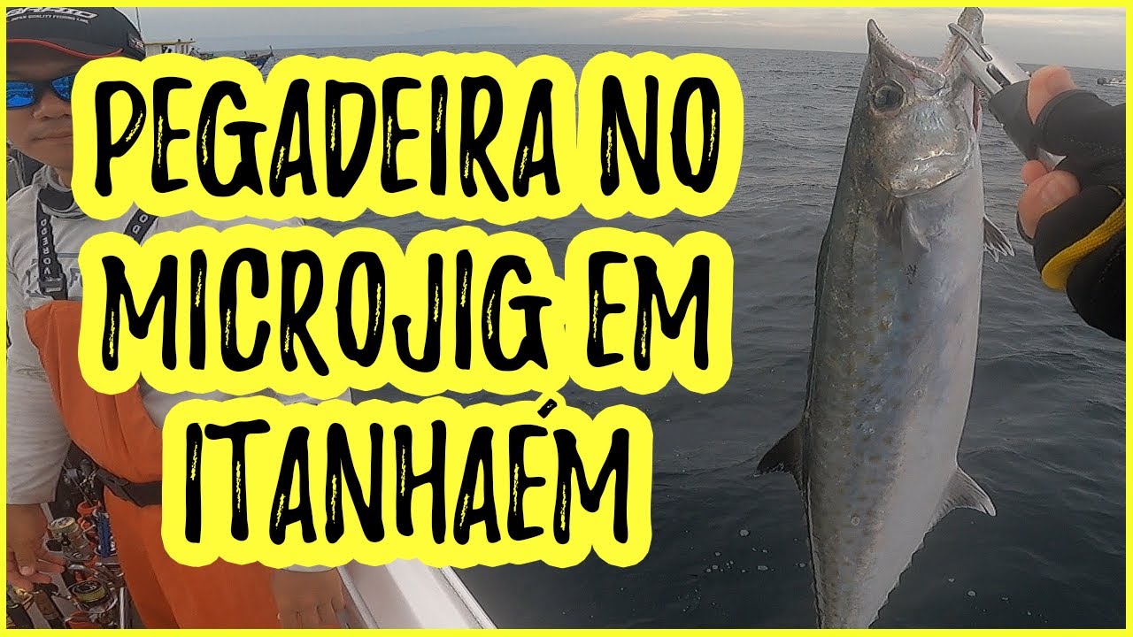 MUITOS PEIXES EM SEQUÊNCIA! [Pescaria de Carapau e Sororoca Com Microjig no Alto-Mar] Pesca no Mar