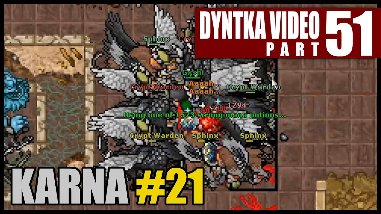 Karna #21 - Wojownicy z krypty [2xLoot|Exp|Skill] | Tibia - KARNA - Dyntka Video odc. 51