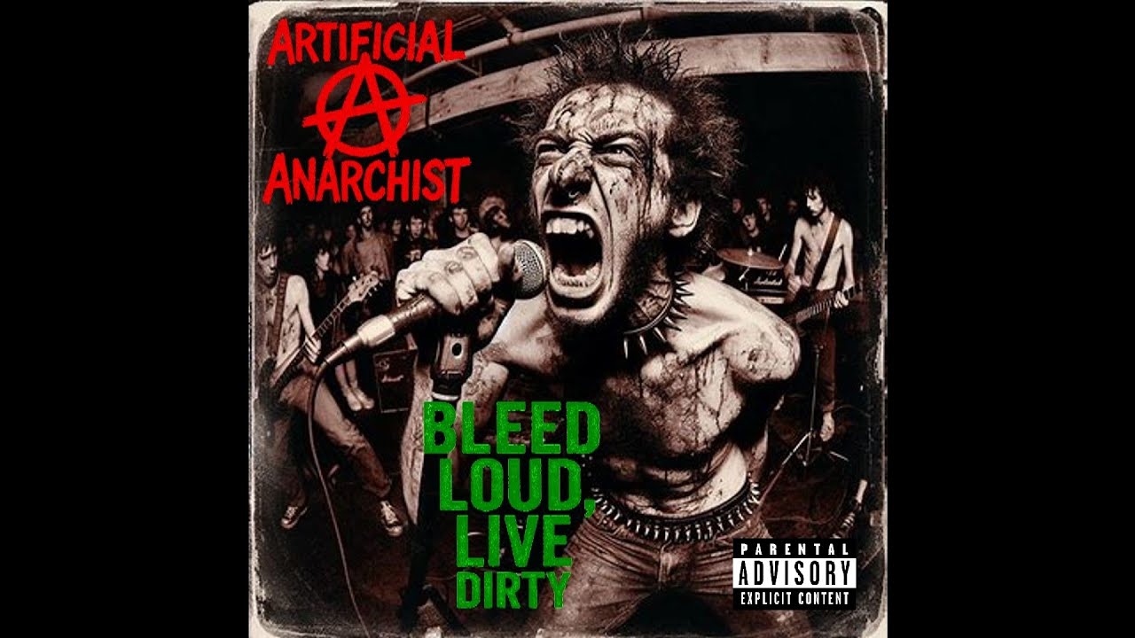 Artificial Anarchist - Bleed Loud, Live Dirty AI GENERATED OLD SCHOOL PUNK ALBUM
