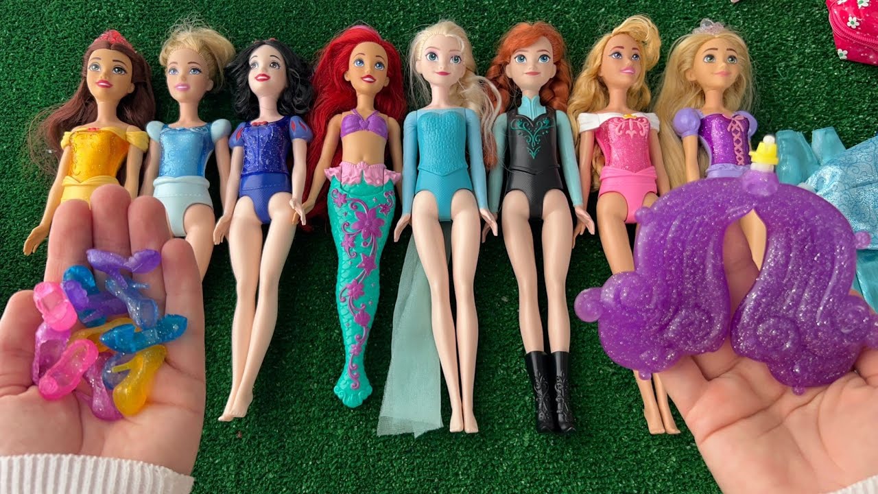 ASMR 5 MYSTERY SURPRISES Disney Princess Mattel Miniature Dolls Satisfying Unboxing NO Talking Video