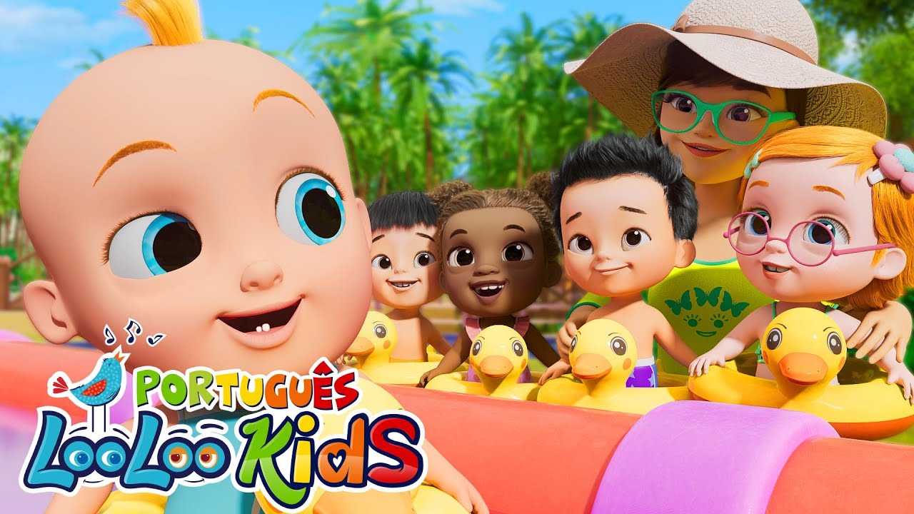 Cinco patinhos | canções infantis - Músicas Infantis - Canções para crianças LooLoo Kids Português