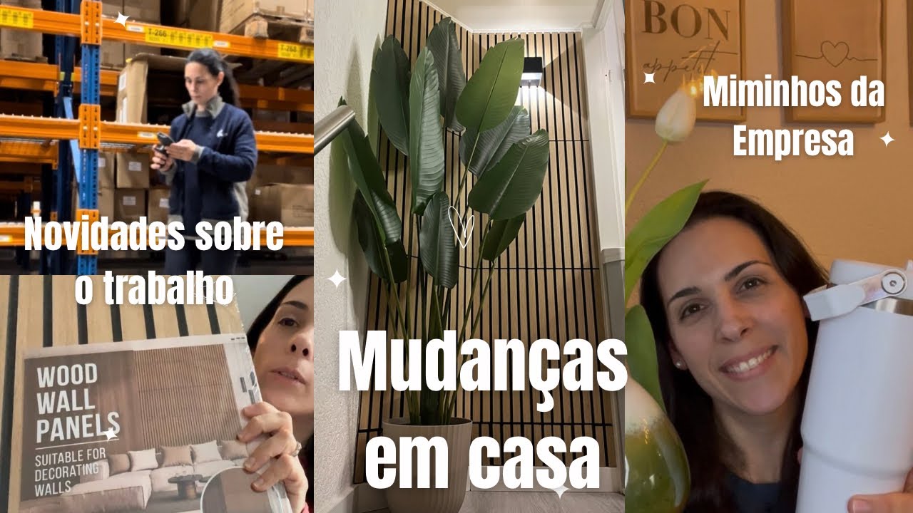 Renovações em casa!! Ficou lindo! 🥰🪴Novidades sobre o trabalho! Recebi muitos miminhos da empresa! 