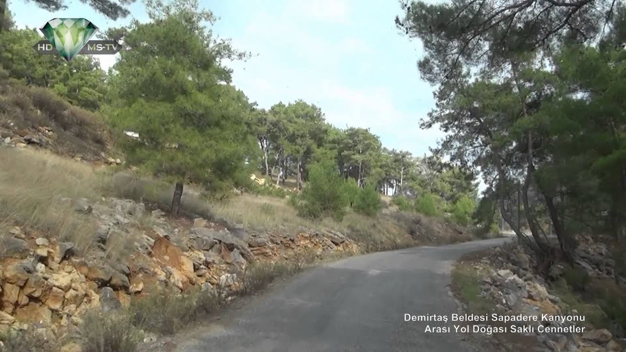 Demirtaş Beldesi Sapadere Kanyonu Arası Yol Doğası Saklı Cennetler