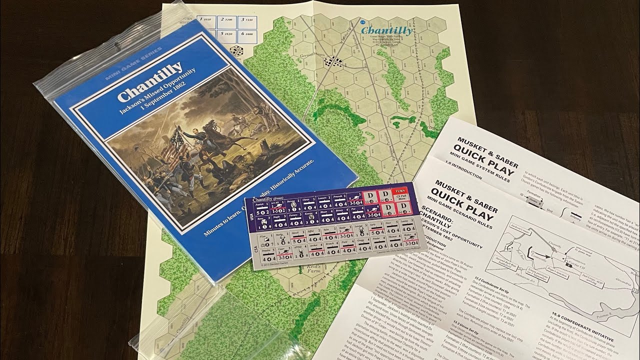 Chantilly: Jackson's Missed Opportunity (Decision Games) - Unbagging and Quick Look
