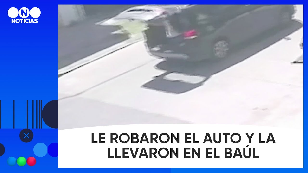 Le ROBARON el AUTO y la SECUESTRARON en el BA&Uacute;L - Telefe Noticias