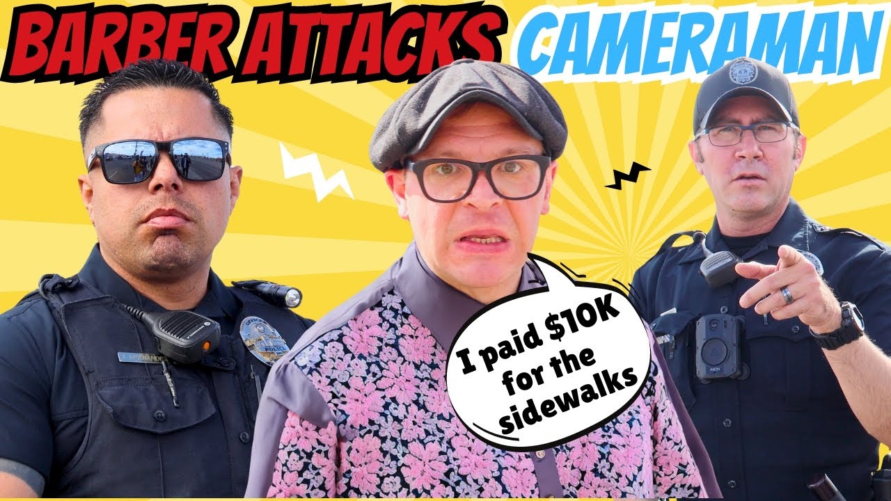 Barber Assaults Auditor & Lies to Police!!! Cops Charge Him!