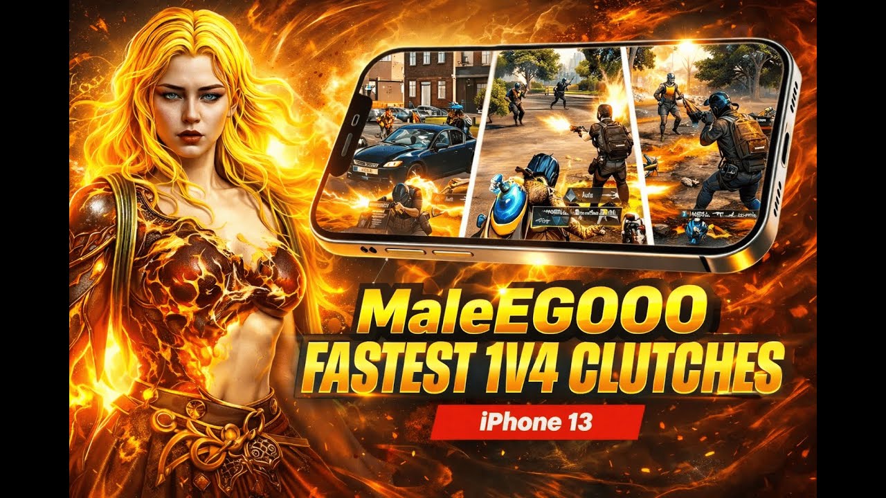 LIVE BGMI 🔴 MaleEGOOO | Fastest 1v4 Clutches on iPhone 13