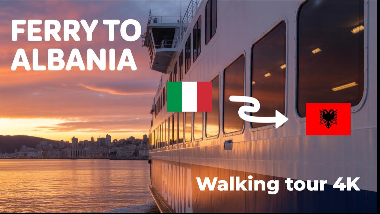 Discover the NIGHT FERRY from Bari to Durrës | 4K Walking Tour #travel