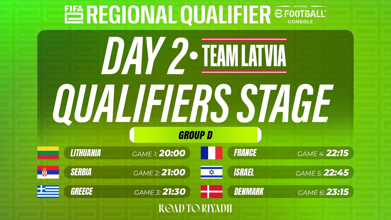 FIFAe Regional Qualifier | D grupas spēles - Latvijas e-futbola izlases spēļu 2. diena