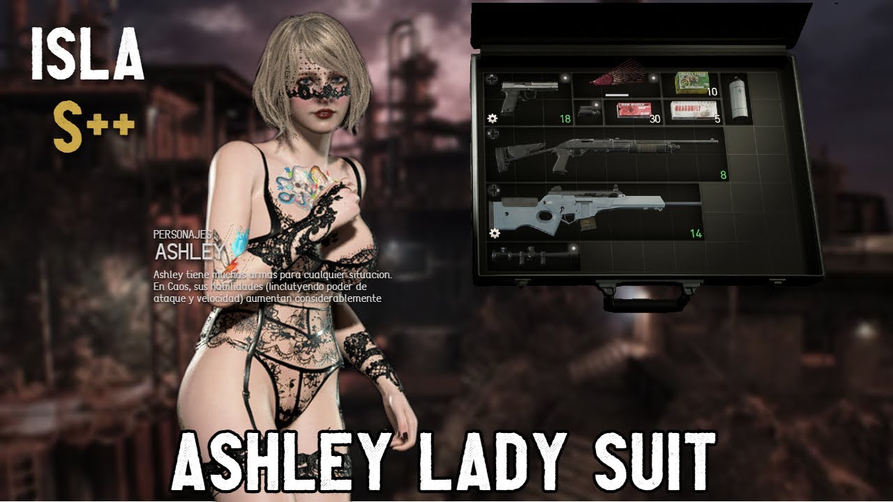ASHLEY GRAHAM Lady Suit Island S++ Rank (Mercenarios) (Resident Evil 4 Remake) (150 Combo)