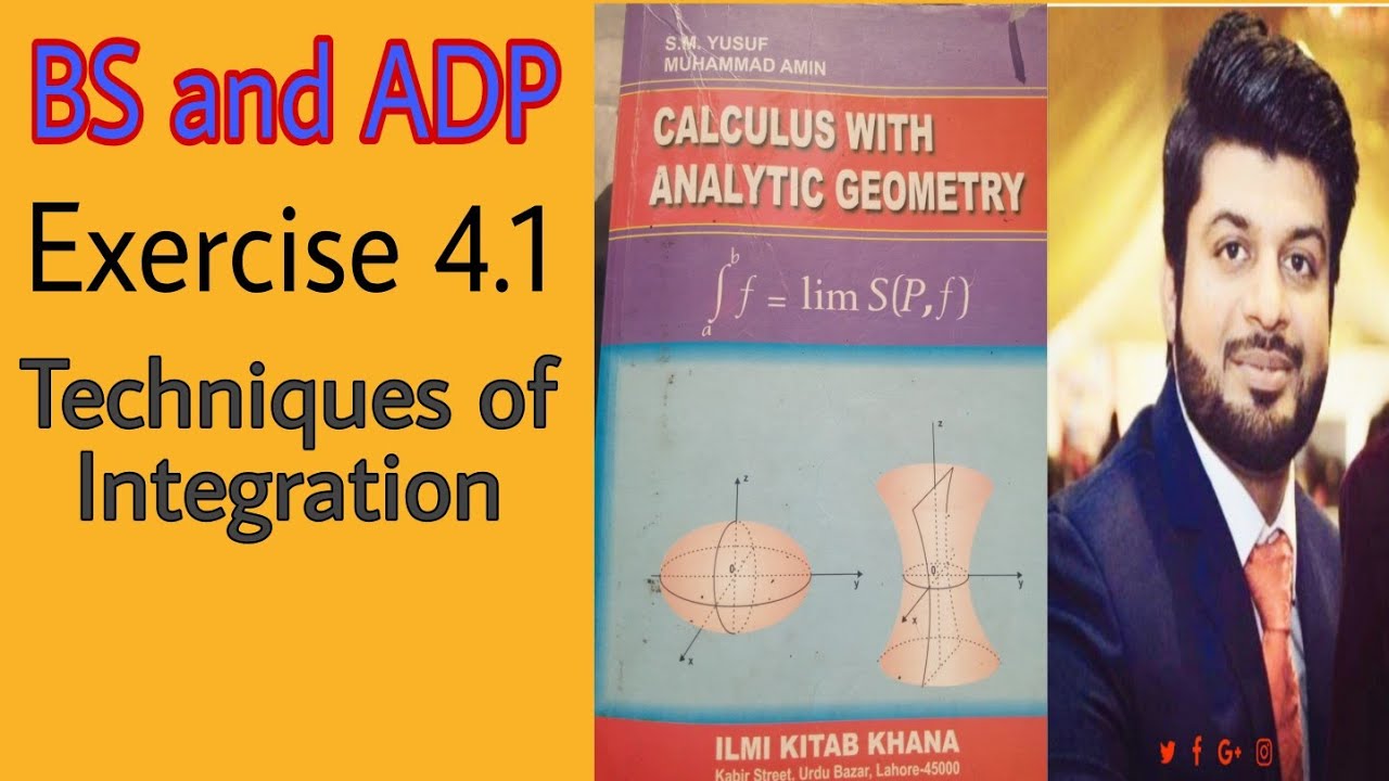 Calculus by S.M Yusuf, Ch 4, Exercise 4.1 complete