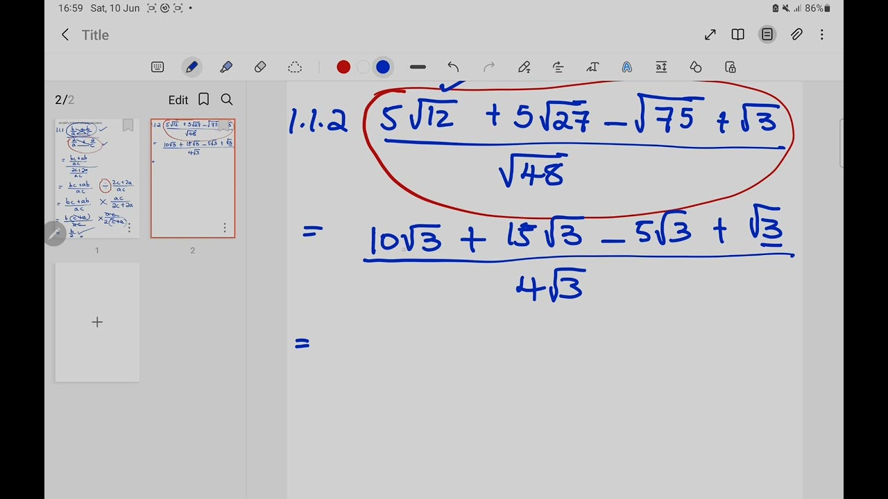 MODULE 1: MATHS N3 SURDS.Q1.1.2