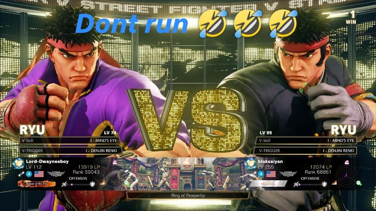 STREET FIGHTER V: blaksaiyan vs Lord-Dwayneeboy
