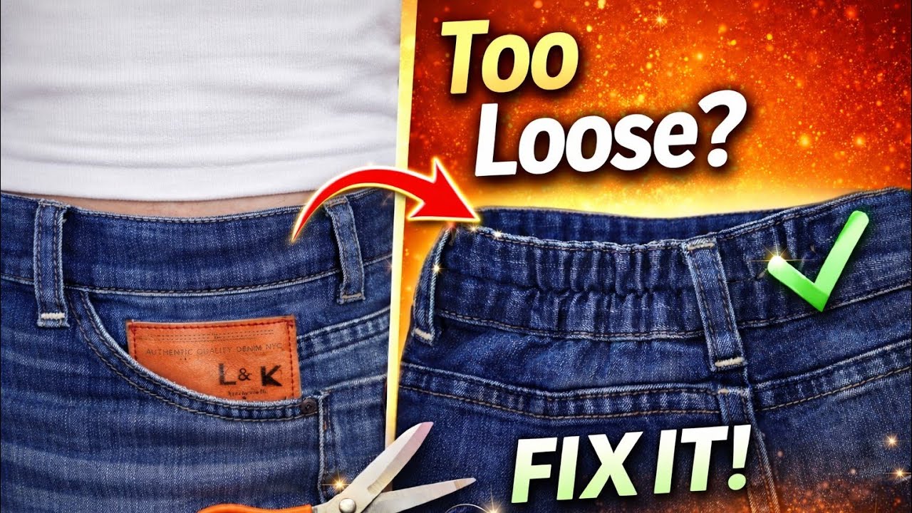 Loose Waist? Fix It in Minutes!جین گشاد را اینطور فیت کن!